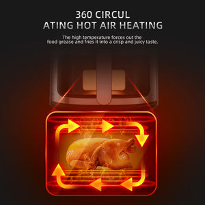 HALEY Four <span class=keywords><strong>friteuse</strong></span> de haute qualité Vapeur sans huile profonde sans revêtement en acier inoxydable <span class=keywords><strong>Friteuse</strong></span> à air personnalisée de <span class=keywords><strong>7</strong></span> <span class=keywords><strong>litres</strong></span> 8 <span class=keywords><strong>litres</strong></span> - Product Image 5