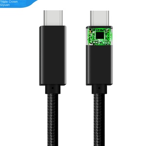 Ligne de données <span class=keywords><strong>USB</strong></span> 3.<span class=keywords><strong>2</strong></span> Gen <span class=keywords><strong>2</strong></span> Type-C haute vitesse avec charge rapide 100W 20Gbps écran tresse blindage veste en nylon pour téléphones mobiles - Product Image 6
