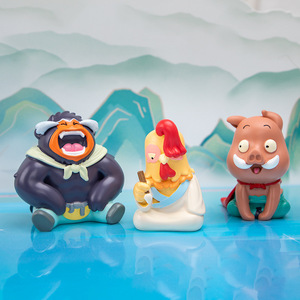 Yu Mo Craft Xiaolangshan Monster Blind Box figuritas resina juguetes coleccionables decoraciones de escritorio 6 uds Set - Product Image 3