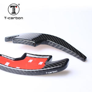 T-carbon-Volante de fibra de carbono para coche, palas para cambio DSG, color negro, para Mustang <span class=keywords><strong>2015</strong></span> + - Product Image 4