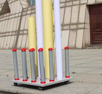 Carrito de Almacenamiento con Ruedas, Moderno, Desmontable, Ecológico, para Materiales de Impresión Publicitaria, Metálico, para Interiores