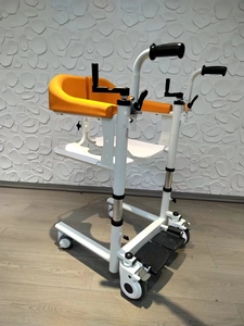 AJ-302 hotsale lý tưởng điều dưỡng trợ lý nâng chuyển commode ghế nhà vệ sinh ghế tắm commode - Product Image 6