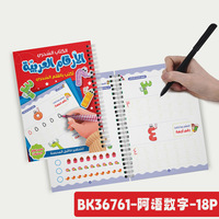 Carnet arabe avec personnalisation de luxe Groove Handwriting Workbook 5Pc Reusable Copybook Holographic Feature