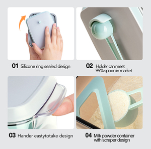 Lfgb Đã Được Phê Duyệt Pop up Lưu Trữ Organizer BPA Miễn Phí Lưu Trữ Hộp & Thùng Cấp Thực Phẩm Kín Bé Sữa Bột Lưu Trữ Container - Product Image 5