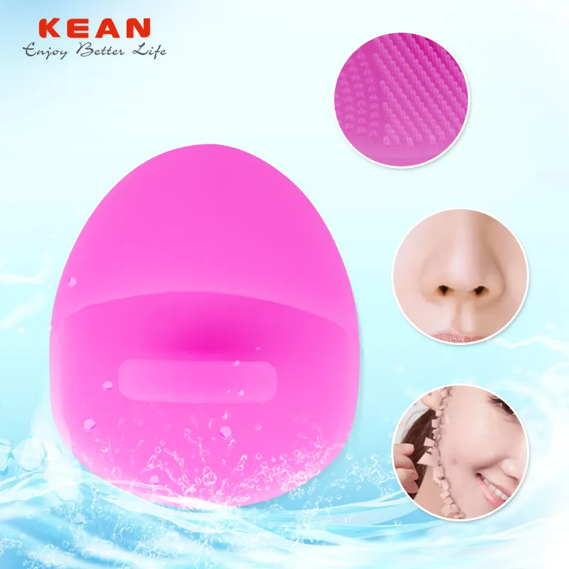Portable Food Grade Scrub Silicone Facial Cleanser Face Cleansing Brush