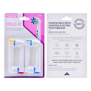 Groothandel Eb62-X Vervangende Vullingen Roterende Tandenborstelkoppen Voor Elektrische Oplaadbare Tandenborstel