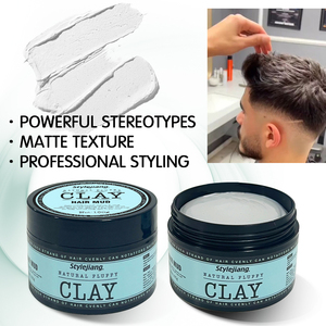 Test d'échantillon <span class=keywords><strong>gratuit</strong></span> professionnel Fabricant <span class=keywords><strong>de</strong></span> produits <span class=keywords><strong>de</strong></span> coiffure pour hommes Pommade mate Cire pour argile capillaire OEM - Product Image 4