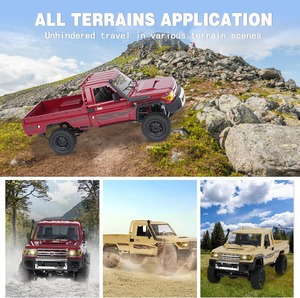2025 MN82 1/12 <span class=keywords><strong>Coche</strong></span> RC 2.4G 4WD Crawler Camioneta Versión Mejorada MN-82 PRO con Faros Controlables 4x4 <span class=keywords><strong>Coche</strong></span> de Juguete RC - Product Image 3