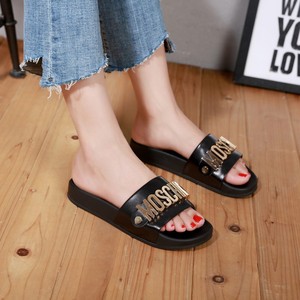 Sandales plates confortables et antidérapantes pour femmes, style décontracté, avec lettres, grandes tailles disponibles - Product Image 3