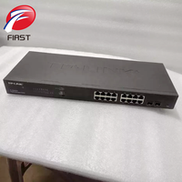 TL-SH2218 16-Port Gigabit Switch mit 2 SFP-Ports 100-240V AC 1U Rackmount Web-Managed Hub für Telekommunikation und Rechenzentren