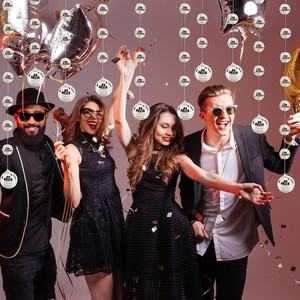 Cadena de bola de espejo de Año Nuevo 2025, colgante LED reflectante creativo para Bar de Navidad, accesorio para fiesta de discoteca - Product Image 3