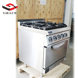 مواقد تجارية تعمل بأربعة مواقد تعمل بالغاز مزودة بفرن قائم بذاته للمطاعم والمطبخ المنزلي-سعر جيد - Product Image 2