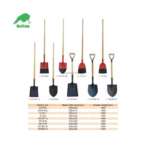 Precio competitivo Salida de fábrica con escalón enrollado, pala de punta cuadrada de Búfalo con mango de fibra de vidrio, empuñadura H - Product Image 6