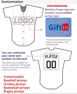 Maillot de baseball vierge personnalisé par transfert thermique pour hommes, uniforme de softball respirant grande taille, vente en gros - Product Image 5