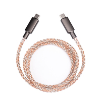 Câble de données de type C à type-c RGB 66W charge rapide lumière fluide lumineuse PD 20W câble de charge de téléphone portable USB-C à IOS