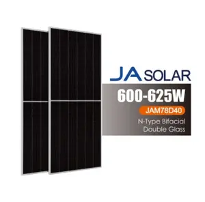 Tier 1 Longi Jinko Trina Ja Pv paneli Jinko N tipi güneş Bifacial 600w 605w 610w 615w 620w 625w N tipi Jam78d40 600-625/mb