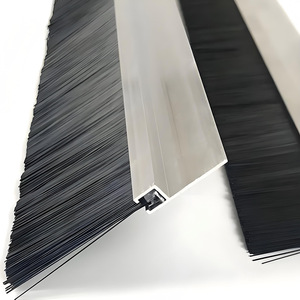 Industrial Strip <b>Brush</b> Aluminum Alloy Nylon Bristle Dustproof Sealing <b>Brush</b> For Mechanical Use Customizable Width - Product Image 3