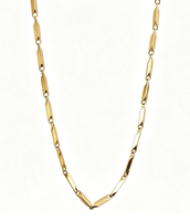 Collier chaîne longue torsadée en acier inoxydable pour homme, bijoux géométriques tendance