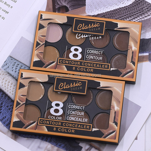 Paleta de Tintes para Piel Oscura, Corrector de Color Marrón <span class=keywords><strong>Oscuro</strong></span>, Resistente al Sudor, 8 Tonos, para Teñir Nudos de Pelucas - Product Image 3