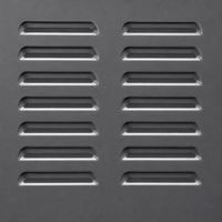 Armoire électrique métallique ventilée découpée au laser avec charnières et verrouillage, pour fabrication de tôlerie, avec supports de montage internes