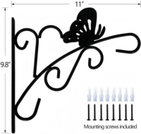 Support de Jardinière Murale en Métal Réglable pour Décoration Intérieure, Pot de Fleur
