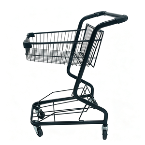 Chariot de courses 340L en treillis métallique robuste avec roulettes pivotantes silencieuses, grande capacité, pour supermarché et commerce de détail, kit d'utilisation - Product Image 2