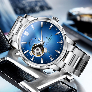 นาฬิกาข้อมือผู้ชาย PONIGER 41.5 มม. ระบบอัตโนมัติ เครื่อง Seiko 24 Jewels หน้าปัดแสดงเวลา 24 ชั่วโมง ระบบหยุดวินาที สำรองพลังงาน 40 ชั่วโมง กระจกแซฟไฟร์ กันน้ำ 50 เมตร - Product Image 6