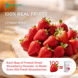 Polvo de fresa orgánico liofilizado sin azúcar añadido, polvo de fruta con sabor a fresa - Product Image 6