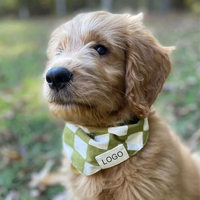 Bandana pour chien sublimé à impression personnalisée bavoirs triangulaires réversibles petits moyens grands chiens chats animaux de compagnie accessoires d'écharpe pour animaux de compagnie