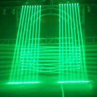 8 cabezales LED Sharpy de 10W para iluminación RGBWA con control DMX512/activación por sonido, clasificación IP33, aleación de aluminio, iluminación de escenario