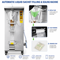Machines d'emballage de haute qualité pour liquides, capacité de remplissage de 50 à 500 ml, machine automatique de remplissage et de scellage de sachets d'eau pour les boissons