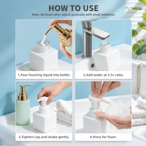 Dispenser Bottles Pump 150ml Hand <strong>Spray</strong> Black 100ml Empty Foaming Face Wash Plastic 8 Oz Soap Cleansing Foam Bottle - Product Image 5