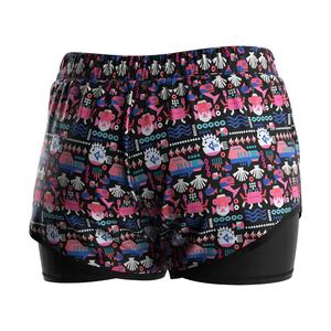 Maillot de bain de surf personnalisé avec logo, été 2024, rouge, 2 en 1, short de plage pour femmes - Product Image 2