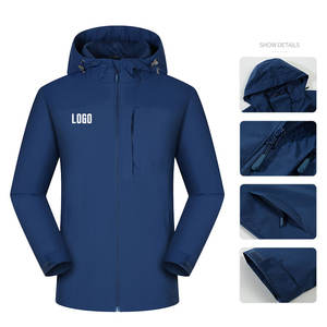 Nuova <span class=keywords><strong>Giacca</strong></span> da <span class=keywords><strong>Uomo</strong></span> di Design Personalizzato Impermeabile da Esterno Antivento con Cappuccio <span class=keywords><strong>in</strong></span> Poliestere per Moto Escursionismo e Tempo Libero - Product Image 2