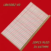ZR- 1265 Bande LED de rétroéclairage TV de haute qualité LB65082 V0 pour réparation de rétroéclairage LED KD-65X9500H XBR-65X950H KD-65XH9505