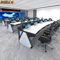 Console de salle de contrôle moderne pour écoles, hôpitaux, supermarchés, centres commerciaux et hôtels, en acier laminé à froid de 600 mm de large, écologique