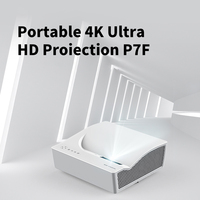 Proyector de TV Láser Portátil YDH-P7F de 5500 Lúmenes y 4K, 150 Pulgadas, con BT5.0, WiFi Dual, Control Remoto IR y Enfoque Automático