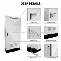 Boîtier de commande électrique extérieur IP55 personnalisé, armoire de distribution vide, boîtier métallique ODM
