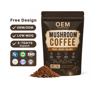 Poudre de <span class=keywords><strong>Café</strong></span> Instantané <span class=keywords><strong>Bio</strong></span>, Mélange de Champignons Reishi et Crinière de Lion, Extrait pour Marque Blanche - Product Image 1