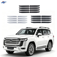Pour Toyota Land Cruiser LC300 2022-2026 : Garnitures de protection chromées pour calandre avant et pare-chocs, accessoires de décoration extérieure