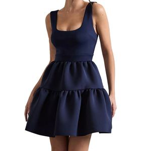 Custom OEM ODM Hight Quality Women <b>Dress</b> Spring Summer Fashion Halter Sexy <b>Dress</b> Backless Waisted A-line Midi Puffy <b>Dresses</b> - Product Image 1