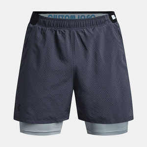 Logotipo personalizado en la cintura Bolsillos de poliéster Split Hem Pour Hommes Sports Active Mens <span class=keywords><strong>Workout</strong></span> Gym Athletic Shorts para hombres - Product Image 1