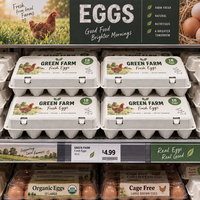 Fabrik-Großhandel Papierfaser-Eierkartons Flache Schachteln für 18 Eier Eierverpackung für Hühnerfarm Robuste Schutzschale