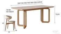 Vente flash : Combinaison table et chaises en bois, idéale pour les restaurants familiaux et les hôtels