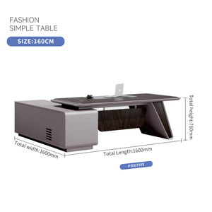 Современный офисный гарнитур из МДФ для руководителя: угловой стол и кресло - Product Image 6