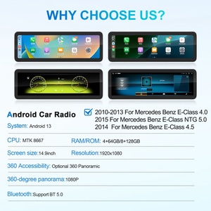 Navihua for Mercedes Benz E-Class 2010 2015 4.0 4.5 <b>System</b> Car DVD Player Android <b>Auto</b> Wireless Carplay Navigation Touchscreen - Product Image 2