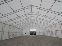 Grandes tentes de grande maison en forme de GS Tente en tissu de stockage industriel personnalisé avec cadre en métal pour utilisation en entrepôt