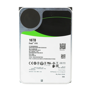 ฮาร์ดดิสก์ Exos X16 ST16000NM002G ขนาด 16TB สำหรับองค์กร แบบ SAS 12Gb/s ความเร็ว 7200RPM หน่วยความจำ 256MB ขนาด 3.5 นิ้ว สำหรับใช้ภายในระบบเซิร์ฟเวอร์ - Product Image 1