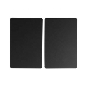 Kartu Aluminium Anodized Hitam Ukuran 63*88mm, Terukir Laser dengan Teks Pribadi, Kartu Keanggotaan Logam Aluminium Anodized - Product Image 1
