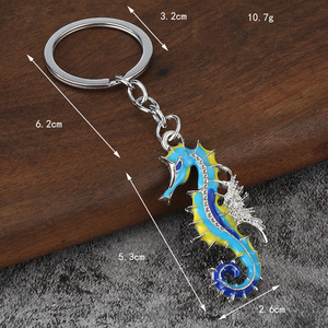 Colgante Creativo de Caballito de Mar, Llavero Retro de Aleación de Zinc con Temática Marina, Accesorios Personalizados para Bolsos para Hombres y Mujeres, Colgante Transfronterizo - Product Image 2